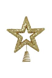 KDMD Gold Glitter Star Tree Topper 2 Pack