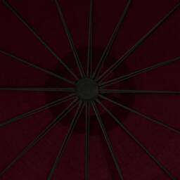 Berkfield Home Hanging Parasol Burgundy 3 m Aluminium Pole - thumbnail 8