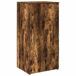 Berkfield Home Reception Desk Smoked Oak 200x50x103.5 cm Engineered Wood in Brown - thumbnail 9