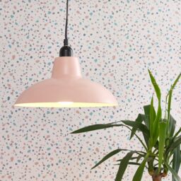 ValueLights Civic Pair of Pink Ceiling Pendant Shade - thumbnail 3