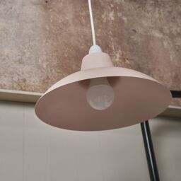 ValueLights Civic Pair of Pink Ceiling Pendant Shade - thumbnail 4