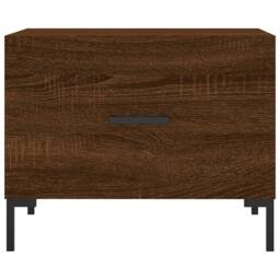 Berkfield Home Decorative Coffee Table Brown Oak 50x50x40 cm Engineered Wood - Size: 50 x 50 x 40 cm - thumbnail 5