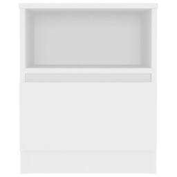 Berkfield Home Bed Cabinets 2 pcs White 40x40x50 cm Engineered Wood - Size: 40 x 40 x 50 cm - thumbnail 4