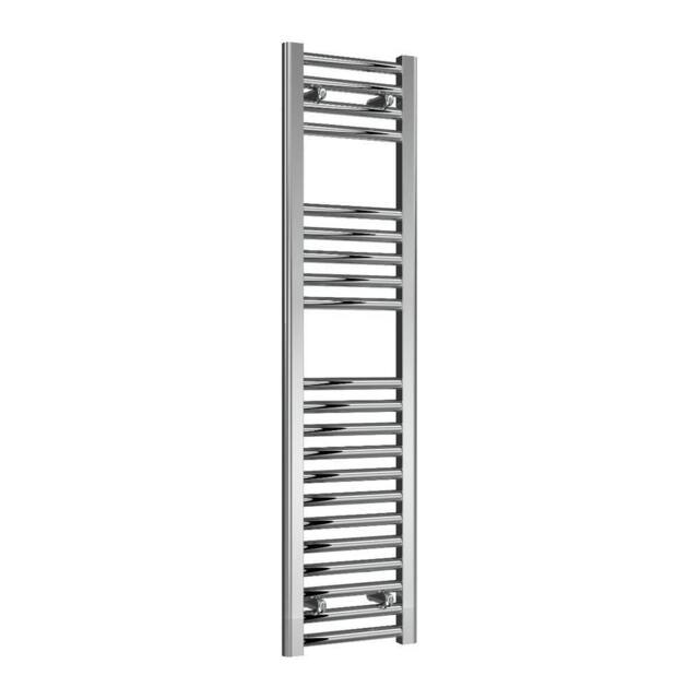 Bathroom Kingdom Diva Chrome Straight Heated Towel Rail 1200x300 in Silver - image 1