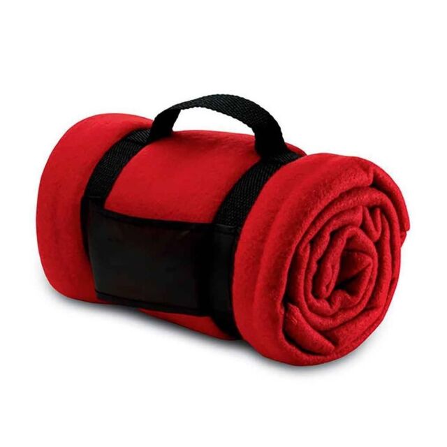 SOL'S Stavenger Fleece Plaid Blanket in Red - image 1