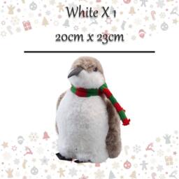 VFM e-Store Christmas Penguin Decoration 20cm x 23cm White X 1 - Size: 20 cm x 23 cm - thumbnail 2