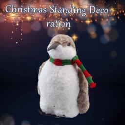 VFM e-Store Christmas Penguin Decoration 20cm x 23cm White X 1 - Size: 20 cm x 23 cm - thumbnail 3