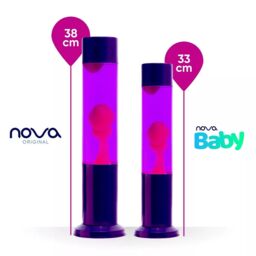 Nova Lighting Nova Baby Glitter Lamp Purple - Size: 10 inches - thumbnail 2