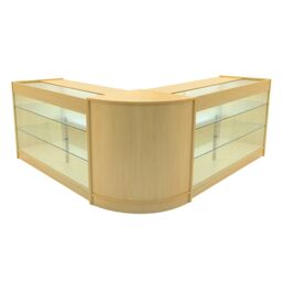 Monstershop Helios LED Shop Counter Set CM60 & 2 x K1500 - Maple in Beige - thumbnail 1