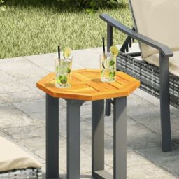Berkfield Home Table Top 40x40x2 cm Octagonal Solid Wood Acacia in Brown - Size: 40 x 40 x 2 cm - thumbnail 2