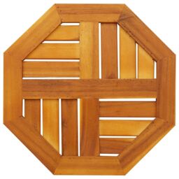 Berkfield Home Table Top 40x40x2 cm Octagonal Solid Wood Acacia in Brown - Size: 40 x 40 x 2 cm - thumbnail 6