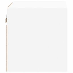 Berkfield Home TV Wall Cabinet with LED Lights White 30x28.5x30 cm - thumbnail 9