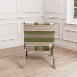 Voyage Maison Ballari Geometric Boho Chair in Olive - thumbnail 4