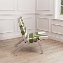 Voyage Maison Ballari Geometric Boho Chair in Olive - thumbnail 3