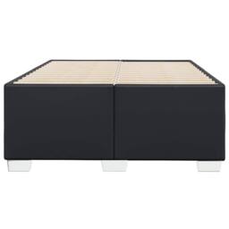 Berkfield Home Bed Frame without Mattress Black¬†Double Faux Leather in Black - Size: Double - thumbnail 4
