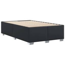 Berkfield Home Bed Frame without Mattress Black¬†Double Faux Leather in Black - Size: Double - thumbnail 6