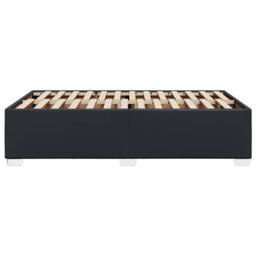Berkfield Home Bed Frame without Mattress Black¬†Double Faux Leather in Black - Size: Double - thumbnail 5