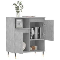 Berkfield Home Sideboard Concrete Grey 60x35x70 cm Engineered Wood - Size: 60 x 35 x 70 cm - thumbnail 4