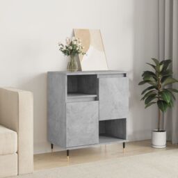 Berkfield Home Sideboard Concrete Grey 60x35x70 cm Engineered Wood - Size: 60 x 35 x 70 cm - thumbnail 1