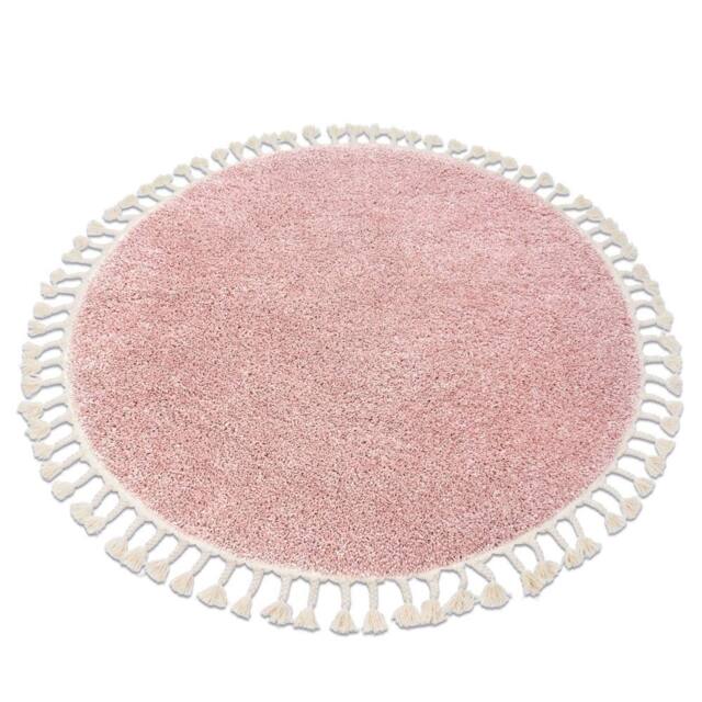 RugsX Berber Rug in Pink - Size: 160 cm diameter - image 1