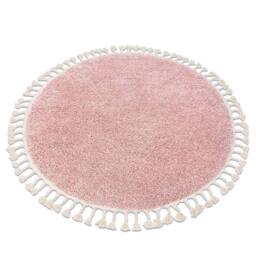 RugsX Berber Rug in Pink - Size: 160 cm diameter - thumbnail 1