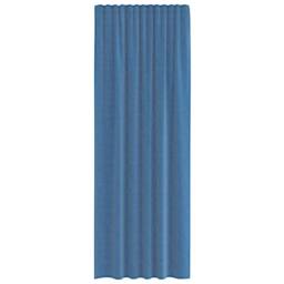 Berkfield Home Voile Curtains with Rod Pockets 2 pcs Royal Blue - thumbnail 4