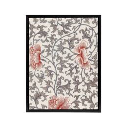 "Artery8 Owen Jones Ornamental Flower Filigree Pattern Framed Canvas Art Print in White - Size: W12"" x H16""" - thumbnail 1