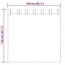 Berkfield Home Blackout Curtains with Hanging Loops 2 pcs Light Grey Velvet - thumbnail 7