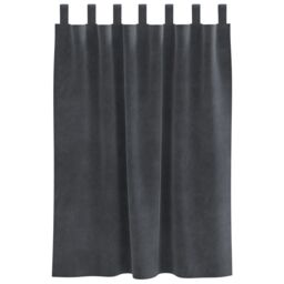 Berkfield Home Blackout Curtains with Hanging Loops 2 pcs Light Grey Velvet - thumbnail 3