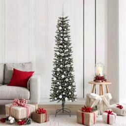 Berkfield Home Elegant Artificial Christmas Tree with Stand Green 50.5 x 50.5 x - thumbnail 2