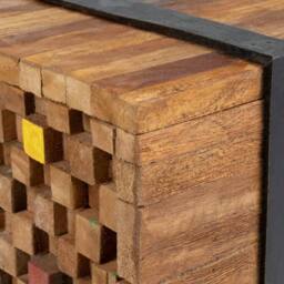 Berkfield Home TV Stand 110x30x32.5 cm Solid Teak Wood in Brown - thumbnail 6