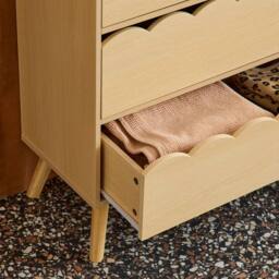 sweeek Wood-effect children's chest of 3 drawers in Beige - thumbnail 8