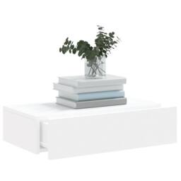 Berkfield Home TV Cabinet with LED Lights White 60x35x15.5 cm - thumbnail 5