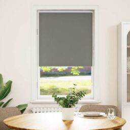Berkfield Home Roller Blind Blackout Grey 65x150 cm Fabric Width 60.7 cm Polyester