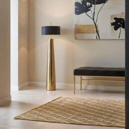THE RUGS Kunu Jute Rug Handwoven Natural Diamond Design Durable & Stylish in Beige - Size: 80 cm x 150 cm - thumbnail 8