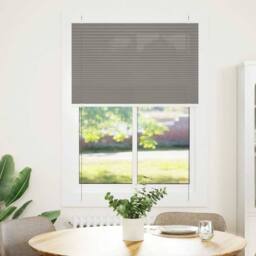 Berkfield Home Pleated Blind Anthracite 90x100 cm Fabric Width 89.4 cm Polyester in Dark Grey - thumbnail 2