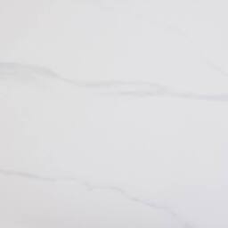 Wyld and Coco Sculptural Side Table 50cm White Sintered Stone Top Black Metal - thumbnail 6