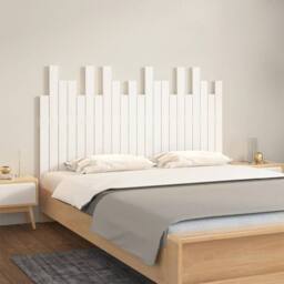 Berkfield Home Wall Headboard White 140x3x80 cm Solid Wood Pine - Size: 140 x 3 x 80 cm - thumbnail 2
