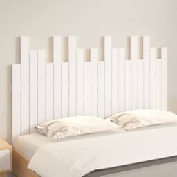 Berkfield Home Wall Headboard White 140x3x80 cm Solid Wood Pine - Size: 140 x 3 x 80 cm - thumbnail 1
