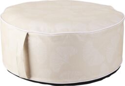 idooka Inflatable Cream Leaf Outdoor Garden Pouffe