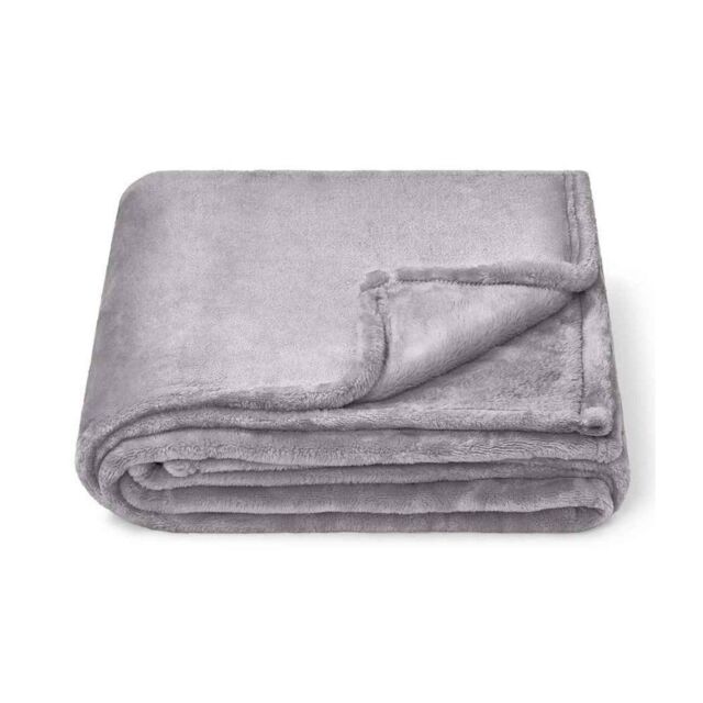 Brand Lab Fleece Blanket in Silver - image 1