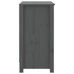 Berkfield Home Book Cabinet Grey 80x35x68 cm Solid Wood Pine - Size: 80 x 35 x 68 cm - thumbnail 6
