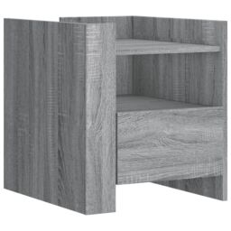 Berkfield Home Bedside Cabinet Grey Sonoma 45x50x50 cm Engineered Wood - Size: 45 x 50 x 50 cm - thumbnail 2