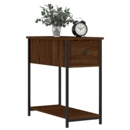 Berkfield Home Bedside Cabinets 2 pcs Brown Oak 30x60x60 cm Engineered Wood - Size: 30 x 60 x 60 cm - thumbnail 3