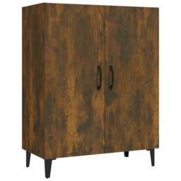 Berkfield Home Sideboard Smoked Oak 70x34x90 cm Engineered Wood in Brown - Size: 70 x 34 x 90 cm - thumbnail 3