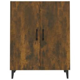 Berkfield Home Sideboard Smoked Oak 70x34x90 cm Engineered Wood in Brown - Size: 70 x 34 x 90 cm - thumbnail 1
