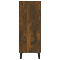 Berkfield Home Sideboard Smoked Oak 70x34x90 cm Engineered Wood in Brown - Size: 70 x 34 x 90 cm - thumbnail 5
