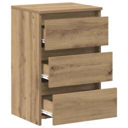 Berkfield Home Elegant Bedside Cabinets 2 pcs Artisan Oak 40x35x62.5 cm Engineer in Brown - thumbnail 8