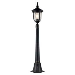 Netlighting Cleveland Outdoor Bollard Weathered Bronze IP44 in Black - thumbnail 1