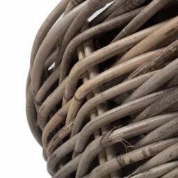 Red Hamper Rattan Tapered Rattan Round Planter with Plastic Lining in Brown - Size: Large - thumbnail 5